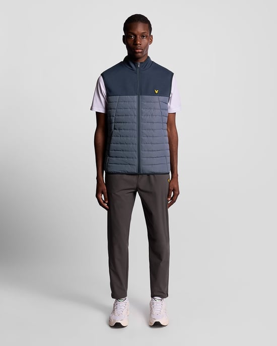 Lyle & Scott Sports Hybrid-Fleeceweste - Blau - Image 2