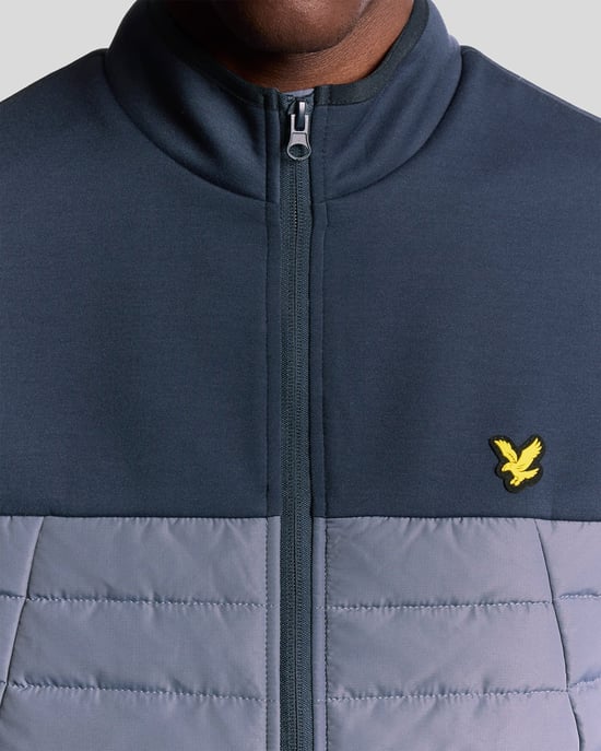 Lyle & Scott Sports Hybrid-Fleeceweste - Blau - Image 3