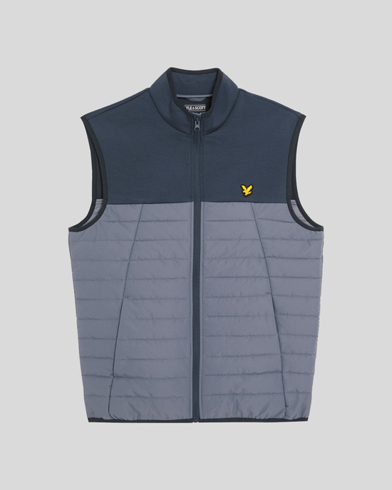 Lyle & Scott Sports Hybrid-Fleeceweste - Blau - Image 5