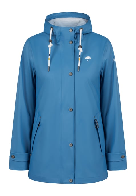 Schmuddelwedda Regenjacke Damen blau - Image 1