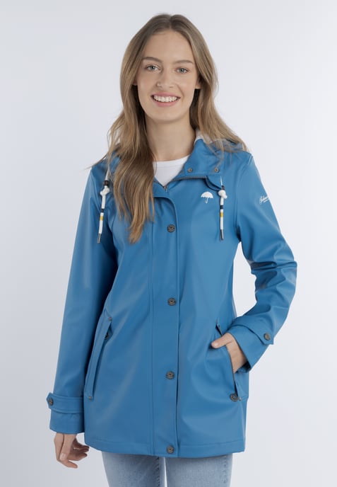 Schmuddelwedda Regenjacke Damen blau - Image 3