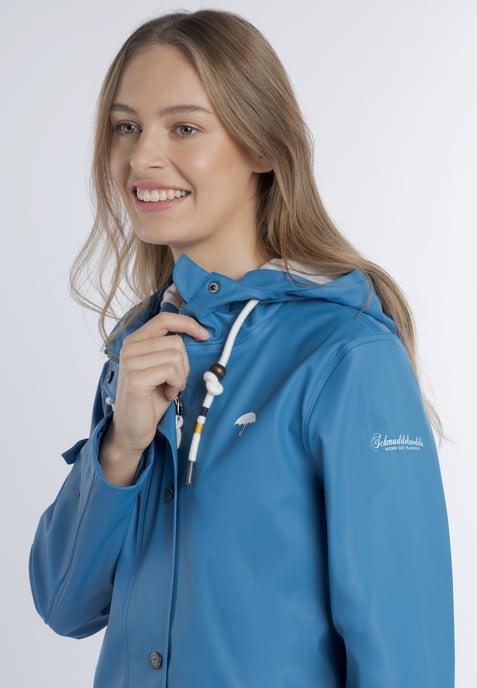 Schmuddelwedda Regenjacke Damen blau - Image 5