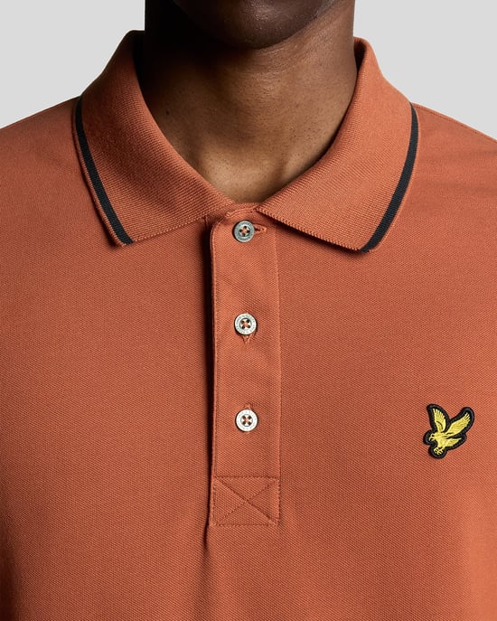 Lyle & Scott Poloshirt mit Farbverlauf – Rot - Image 3