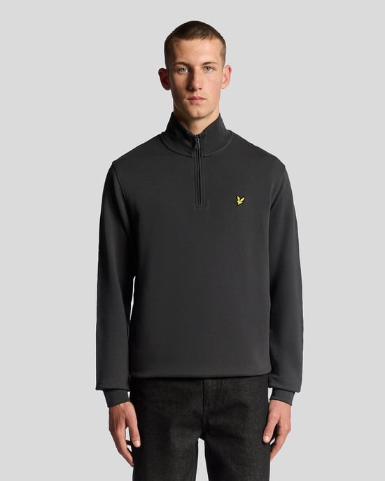 Baumwolle Loopback 1/4 Zip Sweatshirt - Image 1