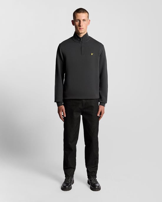 Baumwolle Loopback 1/4 Zip Sweatshirt - Image 2