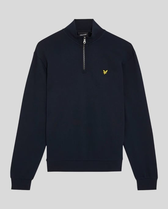 Lyle & Scott Herren Bestickter Viertelreißverschluss Sweatshirt - Image 5