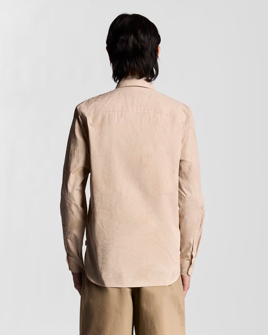 Lyle & Scott Langarmhemd mit Blumenmuster – Weiß - Image 4