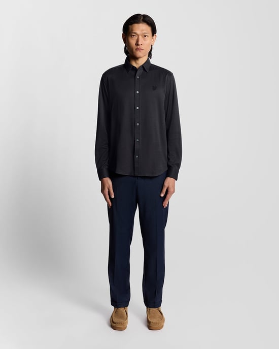 Zweifarbiges Jacquard-Hemd - Image 2