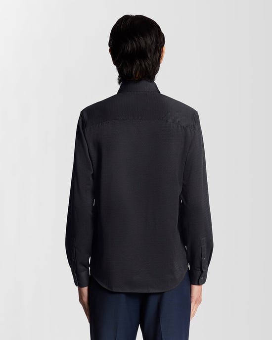 Zweifarbiges Jacquard-Hemd - Image 4