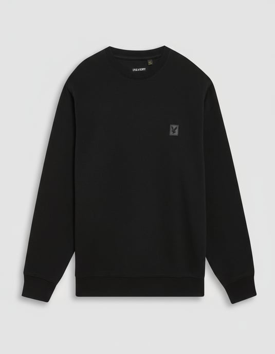 Lyle & Scott Lounge Sweatshirt mit Rundhalsausschnitt – Schwarz - Image 5