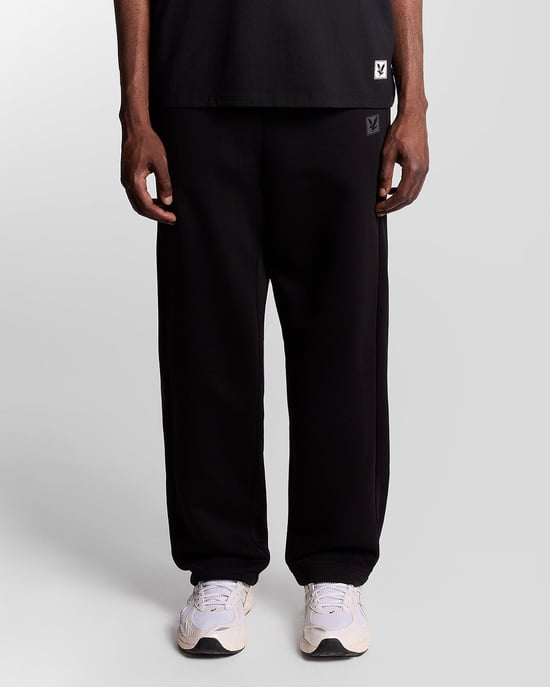 Lyle & Scott Lounge Jogginghose mit geradem Bein – Schwarz - Image 2
