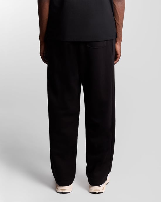 Lyle & Scott Lounge Jogginghose mit geradem Bein – Schwarz - Image 4