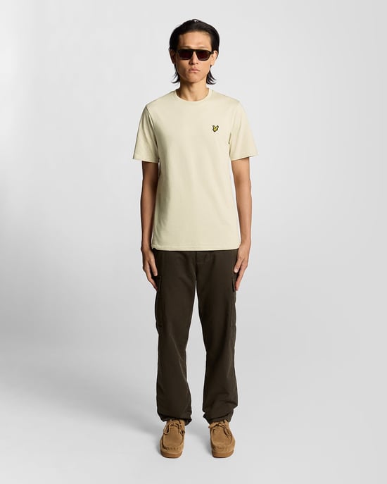 Lyle & Scott Baumwoll-T-Shirt mit Rundhalsausschnitt – Grau - Image 2