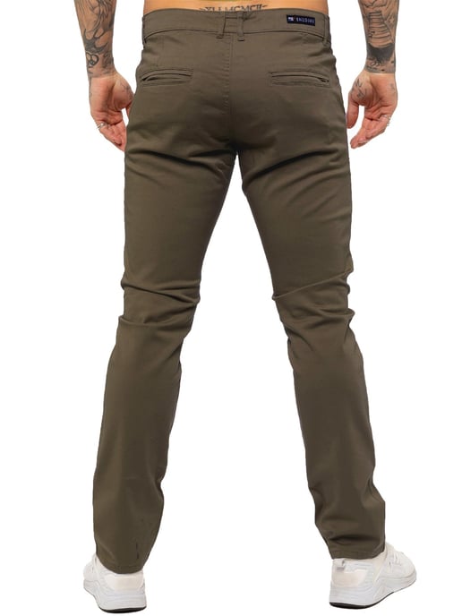 Enzo Herren Slim Fit Stretch Chinos - Image 4