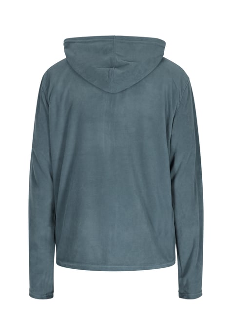 Schmuddelwedda Fleecejacke Männer Türkis Grau - Image 2