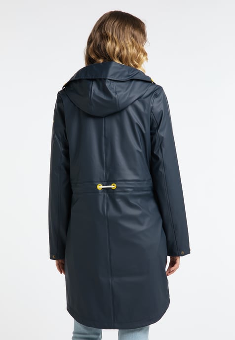 Schmuddelwedda Regenmantel Damen marinegrau melange - Image 4