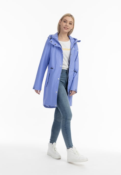 Schmuddelwedda Regenmantel Damen Violettblau - Image 2