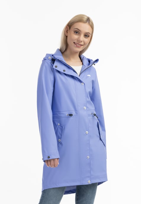 Schmuddelwedda Regenmantel Damen Violettblau - Image 3