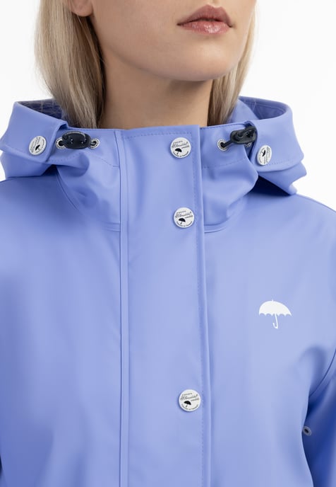 Schmuddelwedda Regenmantel Damen Violettblau - Image 5