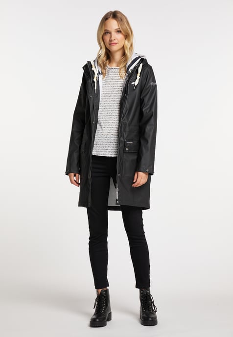Schmuddelwedda 3 in 1 Regenmantel Damen schwarz - Image 2