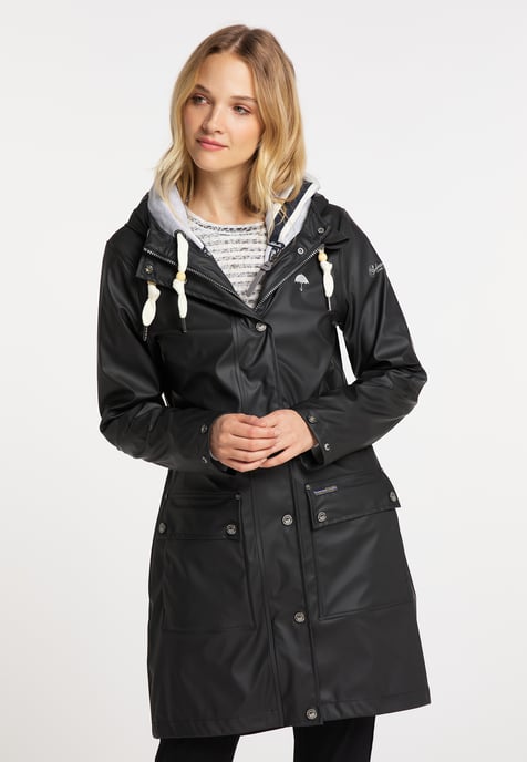Schmuddelwedda 3 in 1 Regenmantel Damen schwarz - Image 3