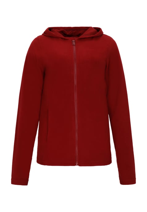 Schmuddelwedda Fleecejacke Frauen Burgund - Image 1