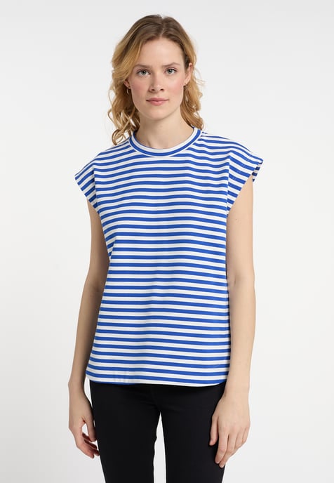 Dreimaster T-Shirt Damen blau weiss - Image 3