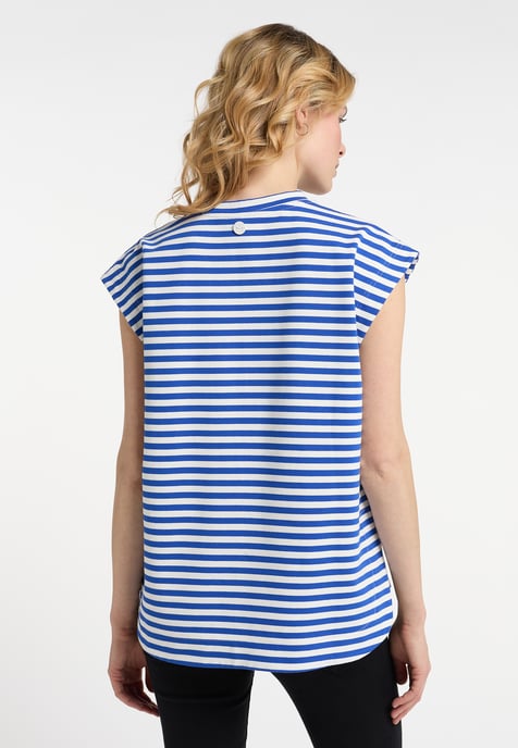 Dreimaster T-Shirt Damen blau weiss - Image 4