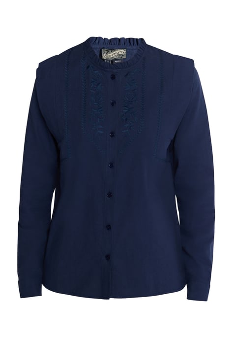 Dreimaster Bluse Damen Marine - Image 1