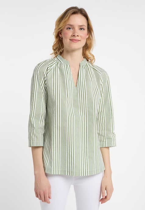Dreimaster Tunika Damen Wollweiss Helloliv - Image 3