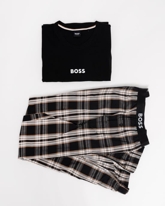 Einfaches Pyjama-Set in Schwarz - Image 4