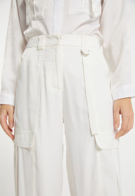 Dreimaster Stoffhose Damen weiss - Image 5