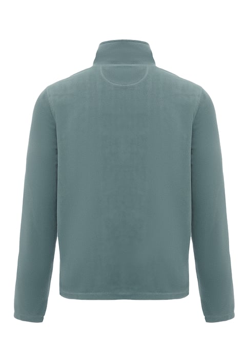 Schmuddelwedda Fleecepullover Männer Türkis Grau - Image 2