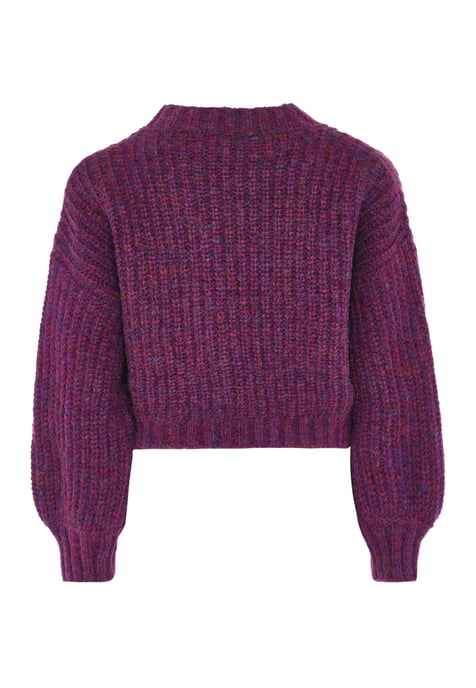Dreimaster Grobstrick-Pullover Damen lila - Image 2