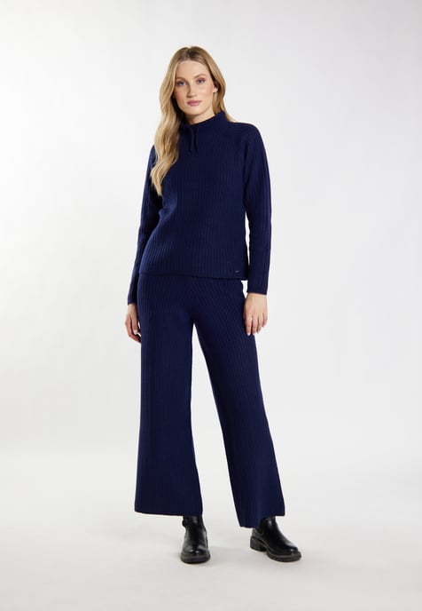Dreimaster Strickpullover Damen Marine - Image 2