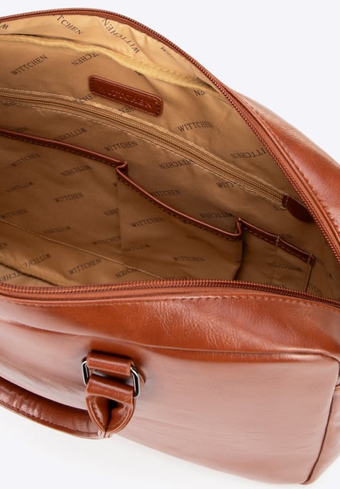 Wittchen Herren-Laptoptasche, 16 Zoll, Kunstleder, Braun, Öko-Leder - Image 5