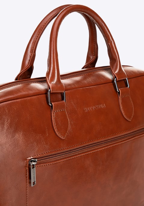 Wittchen Herren-Laptoptasche, 16 Zoll, Kunstleder, Braun, Öko-Leder - Image 6