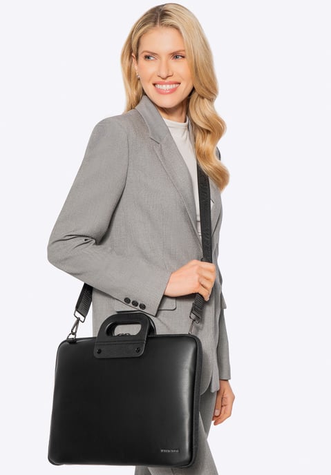 Wittchen Herren-Laptoptasche (15 Zoll) aus Kunstleder, Schwarz - Image 2