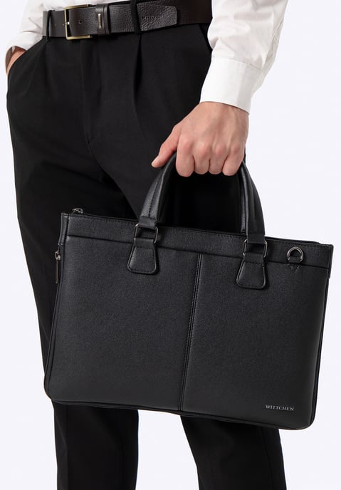 Wittchen Herren-Laptoptasche (14,5 Zoll) aus Kunstleder, Schwarz - Image 2