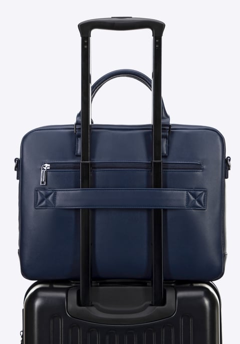 Wittchen Herren-Laptoptasche, 16 Zoll, Kunstleder, Marineblau, Öko-Leder - Image 5