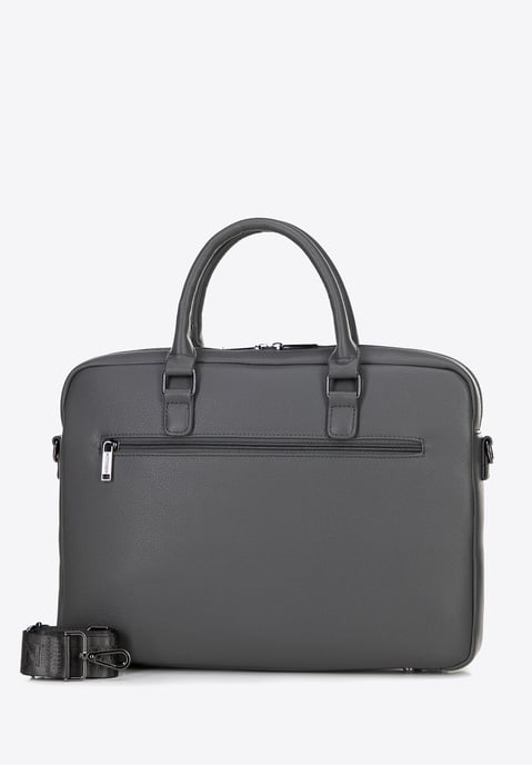 Wittchen Herren-Laptoptasche (16 Zoll) aus Kunstleder, Grau - Image 3