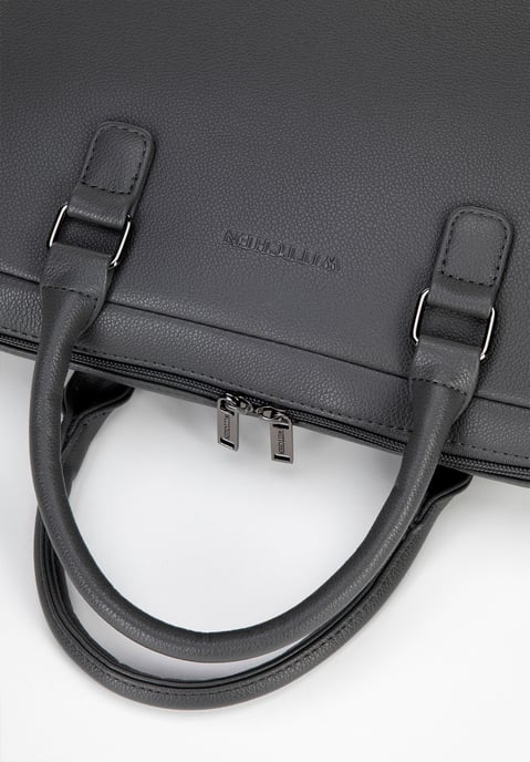 Wittchen Herren-Laptoptasche (16 Zoll) aus Kunstleder, Grau - Image 5