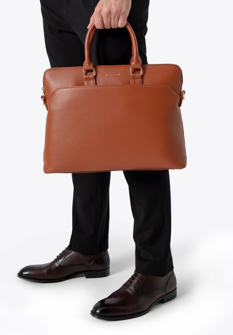 Wittchen Herren-Laptoptasche, 16 Zoll, Hellbraun, Kunstleder, Hellbraun, Öko-Leder - Image 2