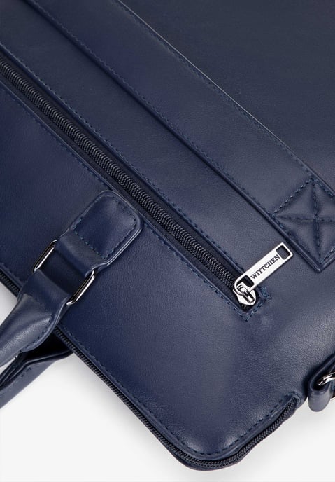 Wittchen Herren-Laptoptasche, 16 Zoll, Kunstleder, Marineblau, Öko-Leder - Image 5
