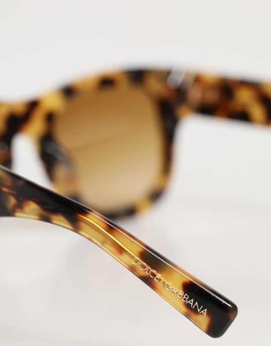 DG4379F Weiße Schildkrötenmuster-Gradient Acetat Sonnenbrille - Image 4