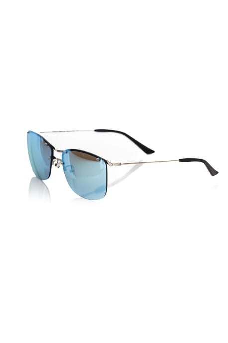 Frankie Morello Silberne Metallic Herren-Sonnenbrille - Image 2