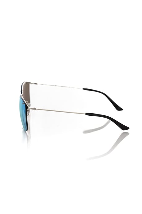 Frankie Morello Silberne Metallic Herren-Sonnenbrille - Image 3