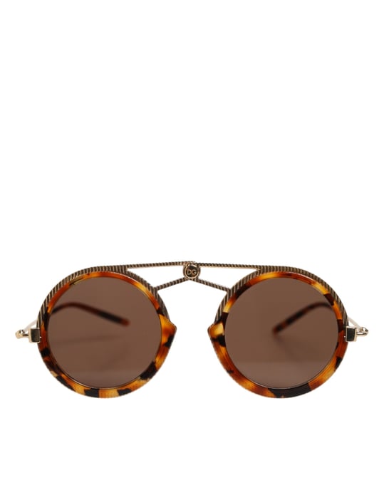Gold Havana Rahmen DG Fatto A Mano Sonnenbrille - Image 1