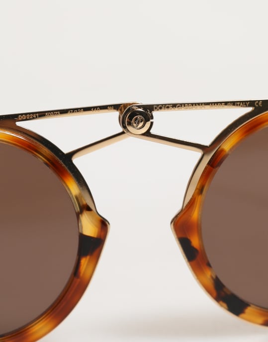 Gold Havana Rahmen DG Fatto A Mano Sonnenbrille - Image 4