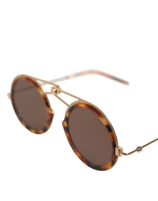 Gold Havana Rahmen DG Fatto A Mano Sonnenbrille - Image 5